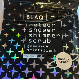 BLAQ Meteor Shower Shimmer Scrub 7.05 ounces formulated w/ actual meteorite dust